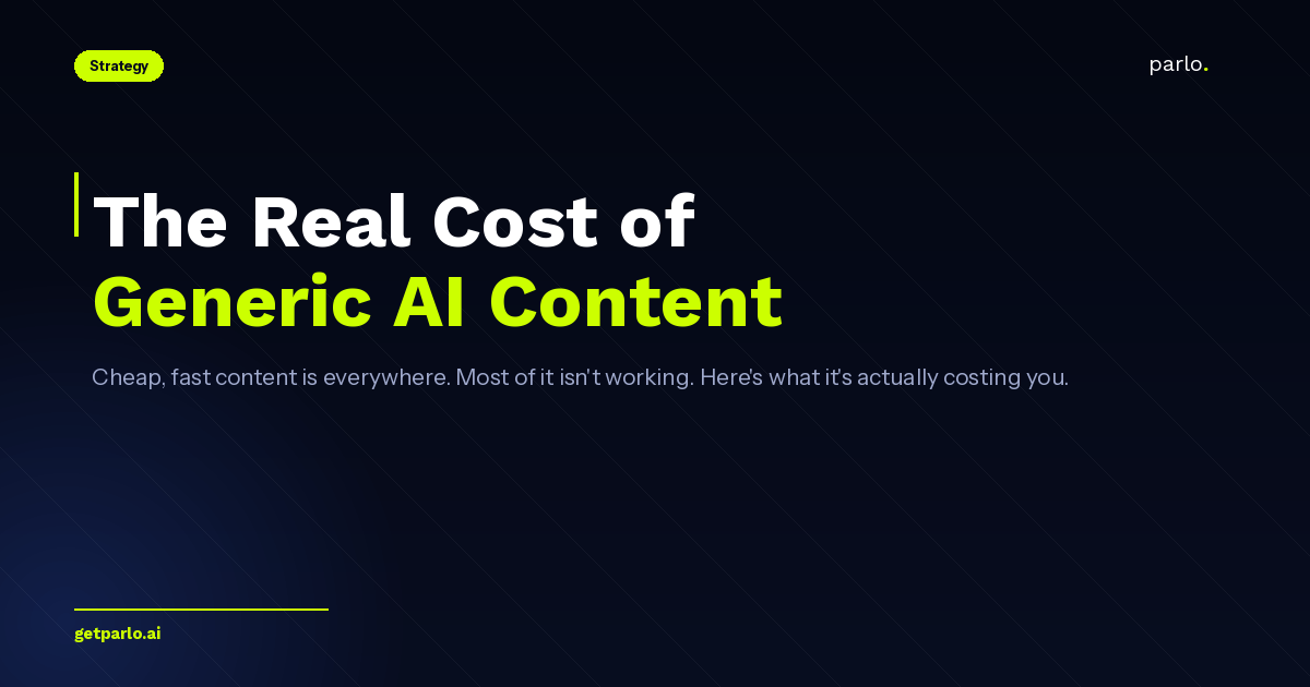 The Real Cost of Generic AI Content